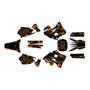yamaha yz250 graphics kit 1996-2001 twitch series orange