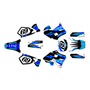 yamaha yz250 graphics kit 1996-2001 vintage series blue-shift