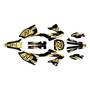yamaha yz250 graphics kit 2022-2026 vintage series gold