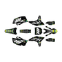 yamaha yz250f graphics kit 2010-2013 rebel series lime