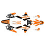 yamaha yz250f graphics kit 2014-2018 dream series orange