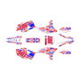 yamaha yz250f graphics kit 2010-2013 twitch series red-blue