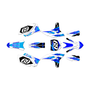 yamaha yz250f graphics kit 2010-2013 vintage series blue