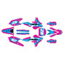 yamaha yz450f graphics kit 2014-2017 lethal series magenta