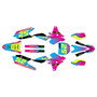 yamaha yz250f graphics kit 2014-2018 ominous series magenta