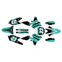 yamaha yz450f graphics kit 2014-2017 splash series teal