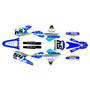 yamaha yz250f graphics kit 2014-2018 split series blue
