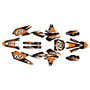 yamaha yz250f graphics kit 2014-2018 vintage series orange
