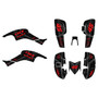 honda trx400ex graphics kit 2005-2007 electron series red-shift