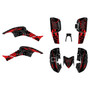 honda trx400ex graphics kit 2005-2007 revolt series red