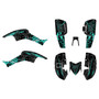 honda trx400ex graphics kit 2005-2007 revolt series teal