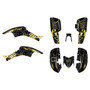 honda trx400ex graphics kit 2005-2007 revolt series gold