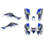 honda trx400ex graphics kit 2005-2007 shred series blue
