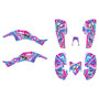 honda trx400ex graphics kit 2005-2007 snagged series magenta