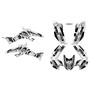 honda trx300ex graphics kit 2007-2013 swift series white