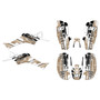 honda trx400ex graphics kit 1999-2004 future series tan