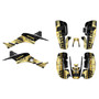 honda trx400ex graphics kit 1999-2004 future series gold
