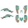 honda trx400ex graphics kit 2005-2007 split series teal