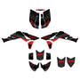 honda trx450r graphics kit 2006-2017 split series red-shift