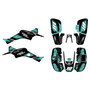 honda trx400ex graphics kit 1999-2004 rebel series teal