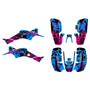 honda trx400ex graphics kit 1999-2004 revolt series magenta