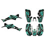 honda trx400ex graphics kit 1999-2004 vision series teal