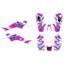 honda trx400ex graphics kit 1999-2004 whiplash series magenta