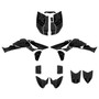 honda trx450r graphics kit 2004-2005 factory series smoke
