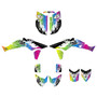honda trx450r graphics kit 2004-2005 fracture series rainbow