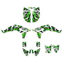 honda trx450r graphics kit 2004-2005 invasion series green