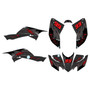 honda trx400ex graphics kit 2008-2016 fracture series red-shift