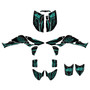 honda trx450r graphics kit 2004-2005 prime series teal-shift