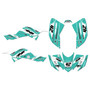 honda trx400ex graphics kit 2008-2016 lethal series teal
