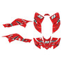 honda trx400ex graphics kit 2008-2016 predator series red