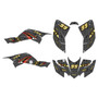 honda trx400ex graphics kit 2008-2016 predator series gold