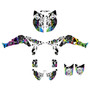 honda trx450r graphics kit 2004-2005 revolt series rainbow