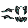 honda trx400ex graphics kit 2008-2016 rebel series teal