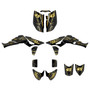 honda trx450r graphics kit 2004-2005 shred series gold