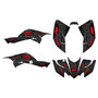 honda trx400ex graphics kit 2008-2016 rift series red-shift