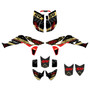 honda trx450r graphics kit 2004-2005 split series gold