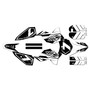ktm 50sx graphics kit 2009-2015 bash series white