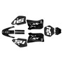 ktm 50sx graphics kit 1998-2001 fatality series white