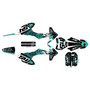 ktm 50sx graphics kit 2020-2023 cyrus series teal