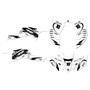 honda trx400ex graphics kit 2008-2016 speed series white