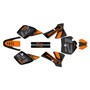 ktm 50sx graphics kit 2002-2008 orange-crew series orange-shift