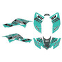 honda trx400ex graphics kit 2008-2016 split series teal