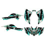 honda trx400ex graphics kit 2008-2016 swift series teal