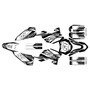 ktm 50sx graphics kit 2009-2015 rugged series white