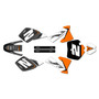 ktm 50sx graphics kit 2002-2008 razor series orange