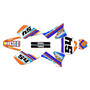 ktm 50sx graphics kit 2002-2008 split series orange